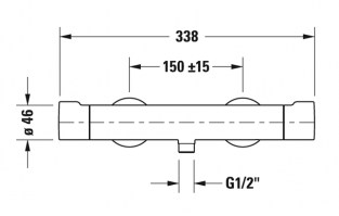 TERMOSTATICA DUCHA C.1 DURAVIT